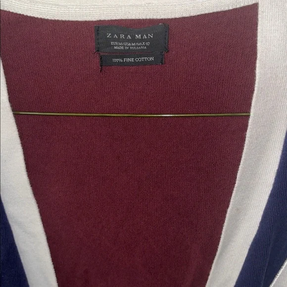 Zara men letterman A cardigan - Picture 2 of 4